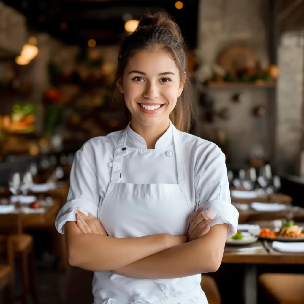 Executive chef preparing signature dish